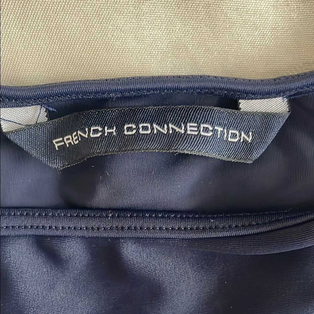 French Connection Blue Triangle Bikini Set - Picture 2 of 4